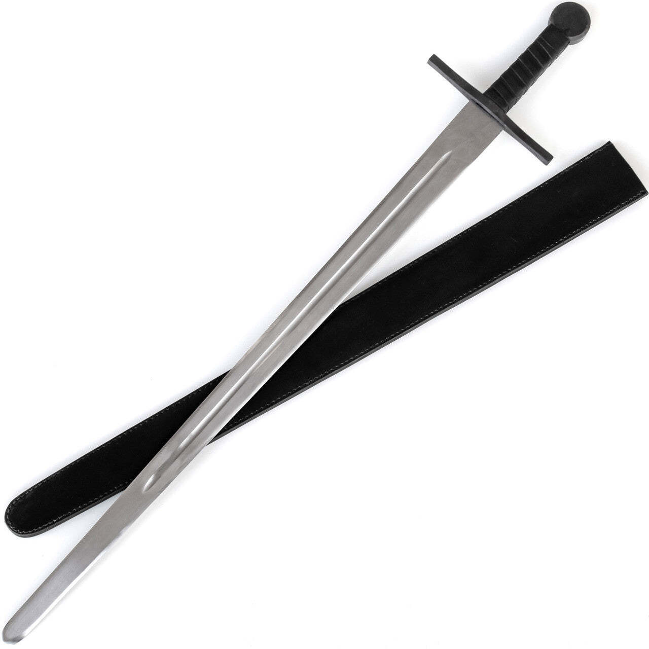 Black Knight Heavy Duty Sparring Sword Forged for Intense Battle Training Craft