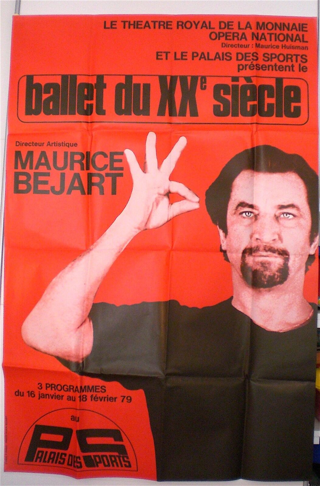 Maurice Béjart – Ballet of / The 20th Century – Original Show Poster - 1979