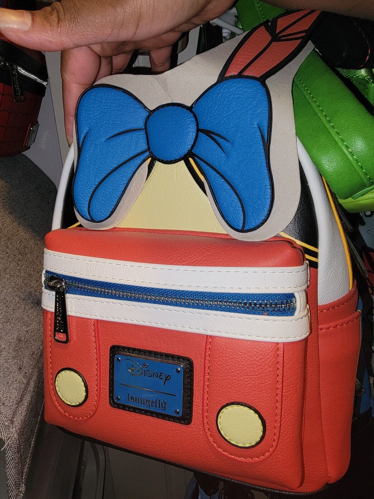 Disney rare retired Old school mini back pack Pinocchio loungefly suit
