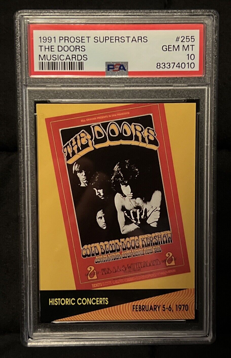 1991 Proset Superstars - The Doors - #255 PSA 10 (POP 5)