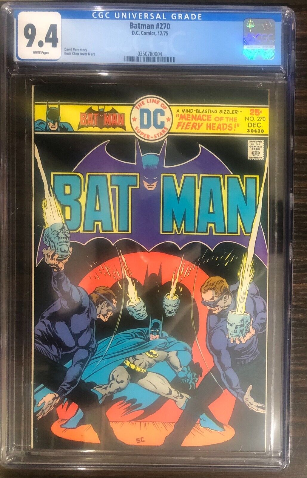 GOING OUT OF BUSINESS SALE  BATMAN #270 CGC 9.4 ERNIE CHAN COVER  1975