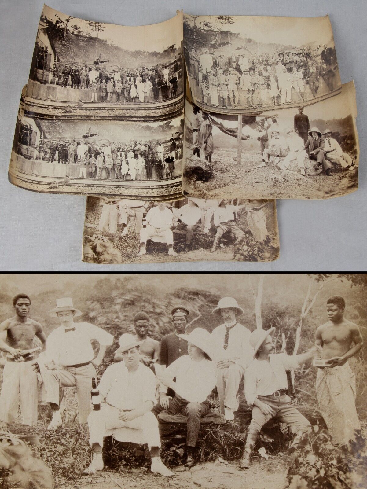 1890s collection West Africa Gold Coast original vintage albumen photographs