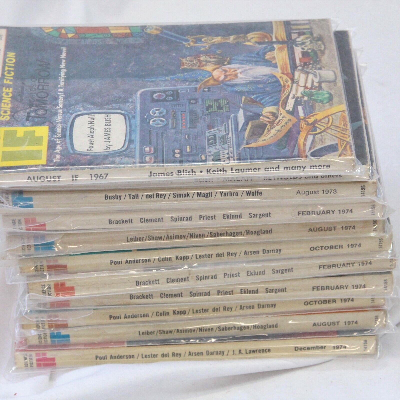 Worlds of IF Science Fiction Si-Fi 1966 - 1974 11 issues