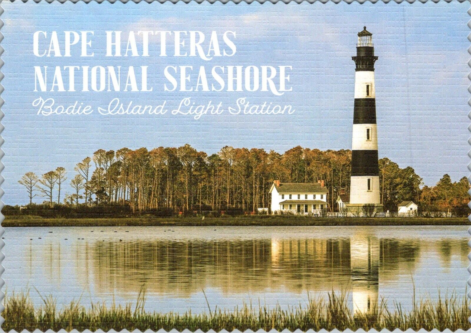 Cape Hatteras National Seashore Bodie Island Lighthouse Station postcard