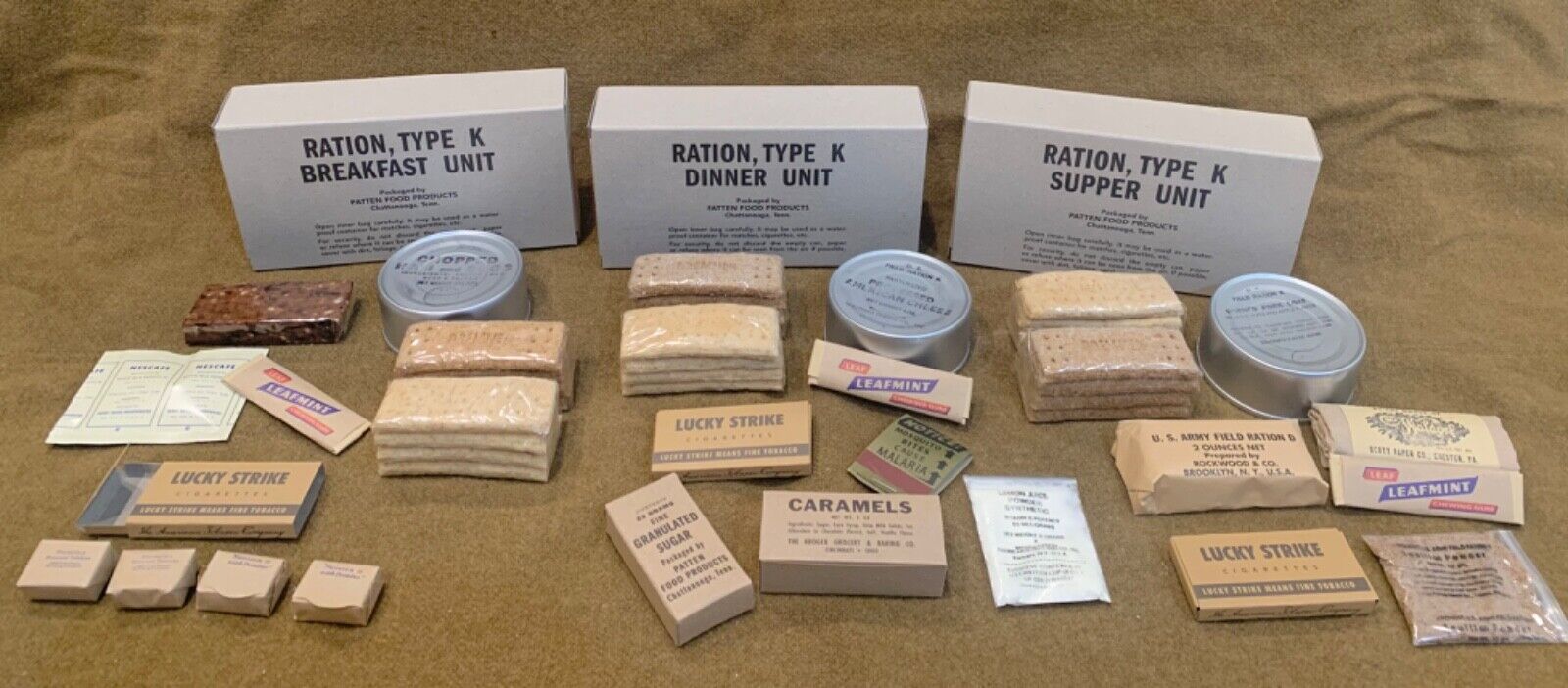 Early-Mid War Fully Edible WWII Reproduction K Rations