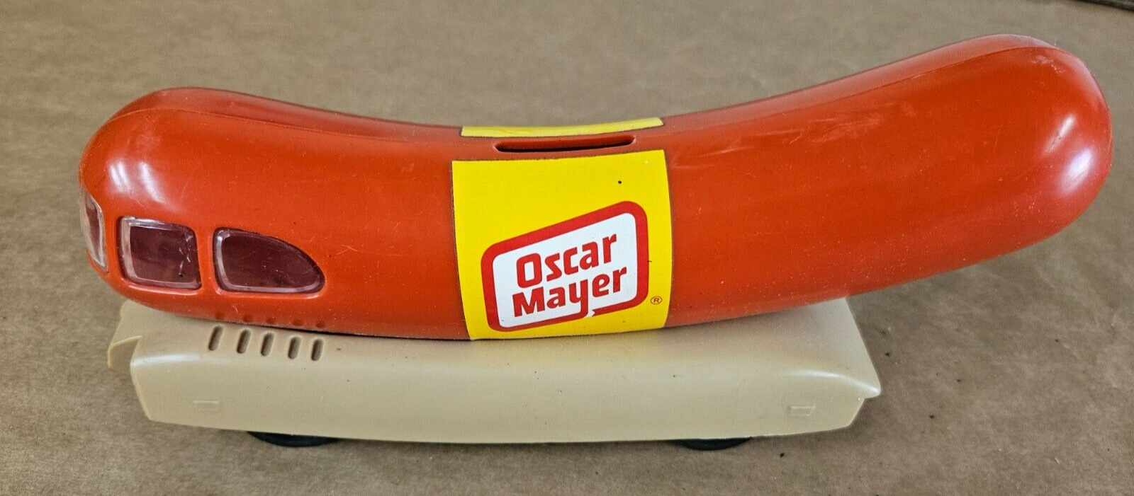 Vintage Oscar Mayer WEINERMOBILE Coin Bank -Wiener Mobile Hot Dog Plastic