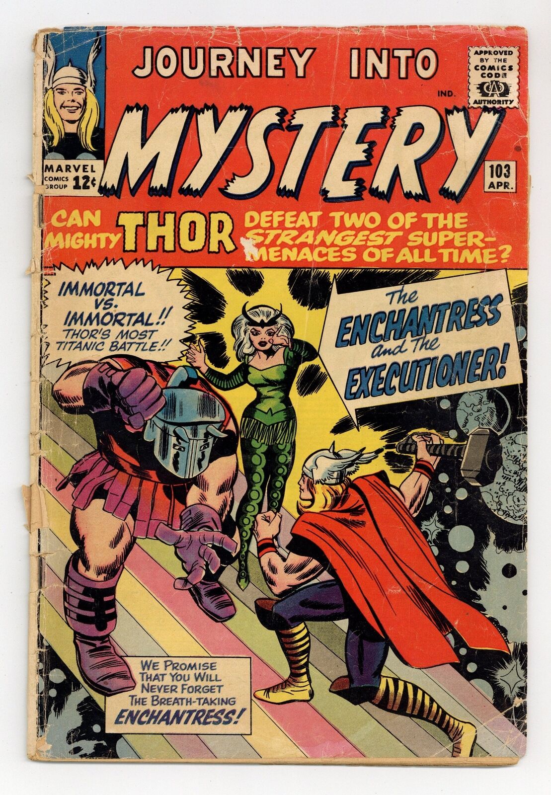 Thor Journey Into Mystery #103 GD- 1.8 1964 1st app. Enchantress, Executioner