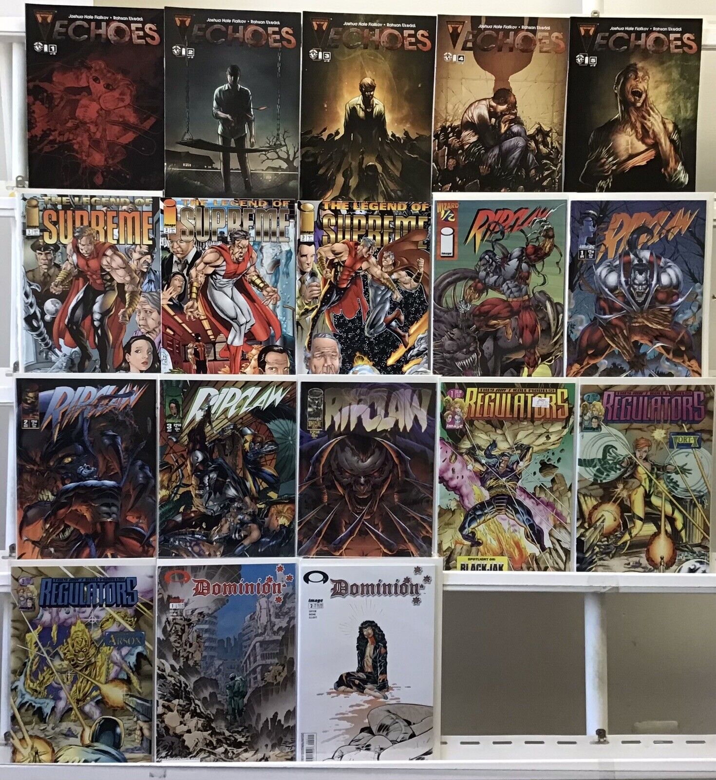 Image Comic Sets - Echoes, Ripclaw, The Legend of Supreme - See Bio