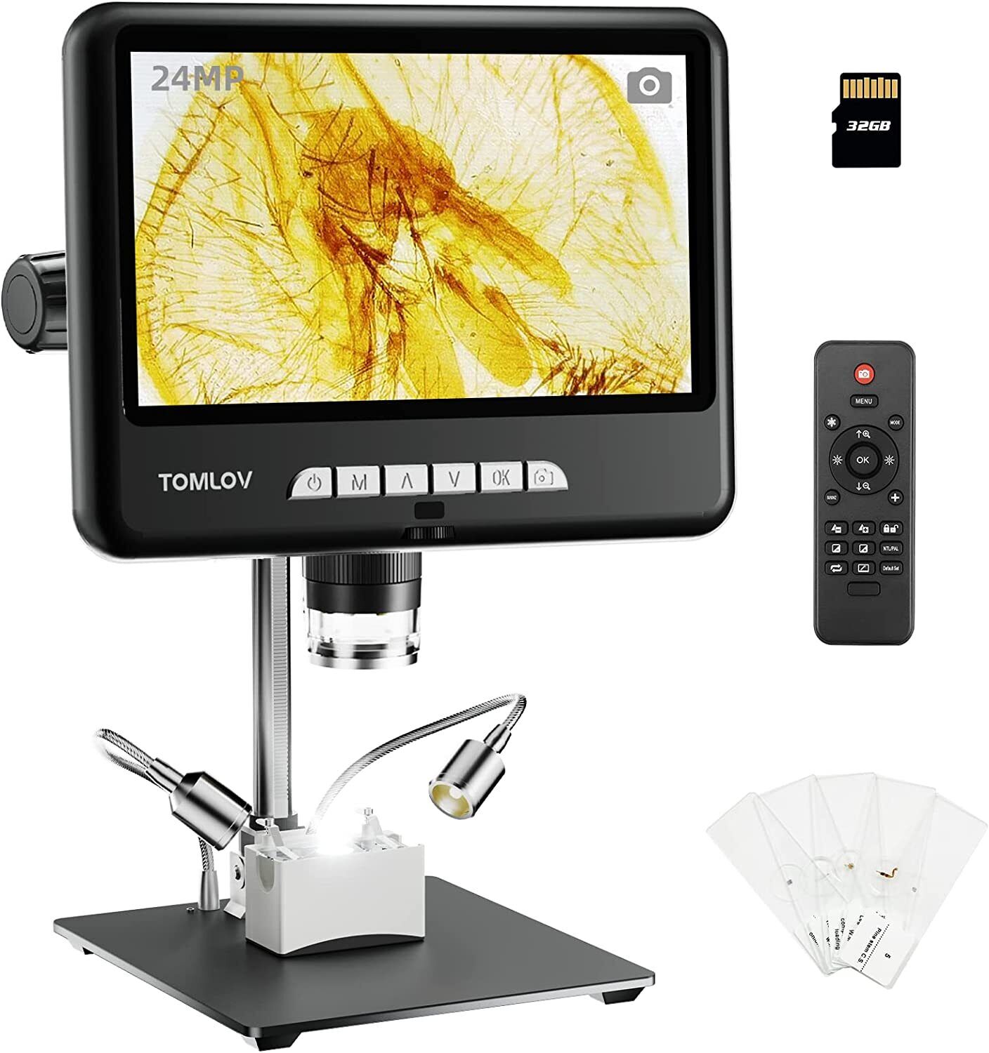TOMLOV DM402 Pro 2K Digital Microscope 1200x 10.1
