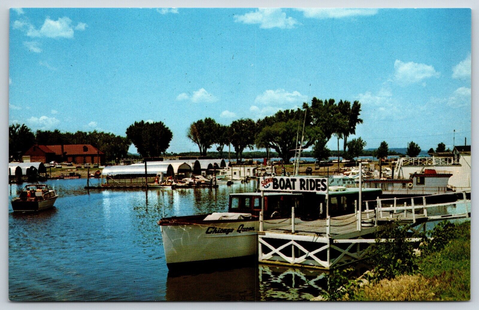 Postcard Municipal Boat Harbor, Lake City, Minnesota Unposted