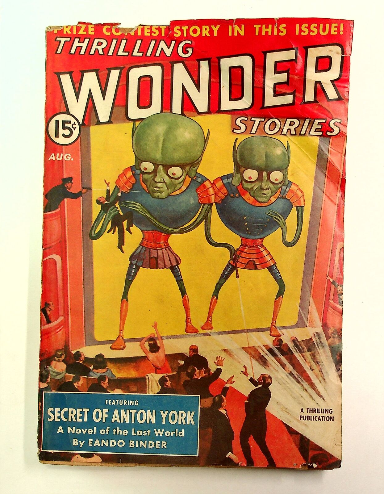 Thrilling Wonder Stories Pulp Aug 1940 Vol. 17 #2 VG- 3.5
