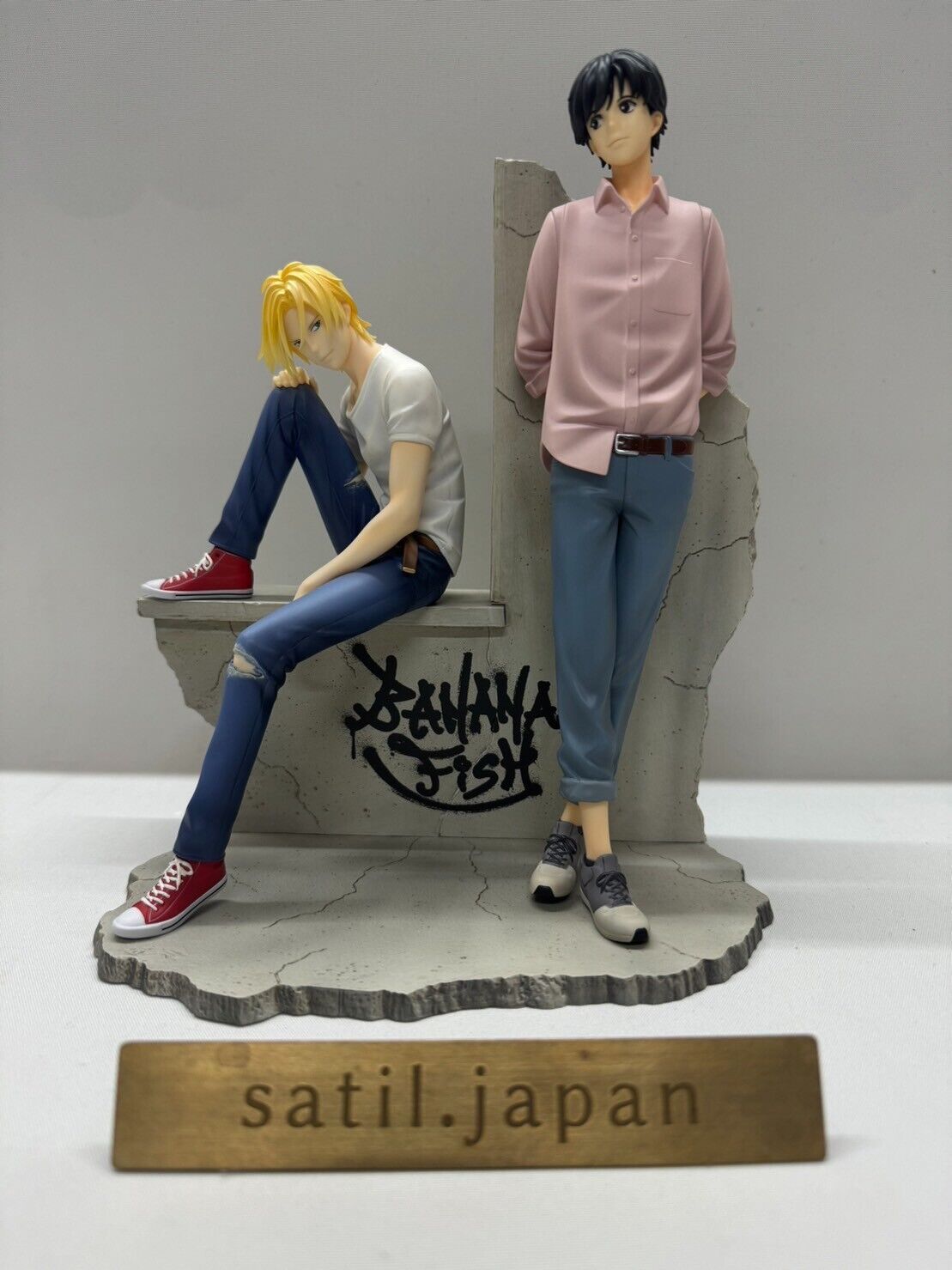 [NO BOX] Kotobuyika Banana Fish ARTFX J Ash & Eiji 1/8 Figure Japan Anime Toy