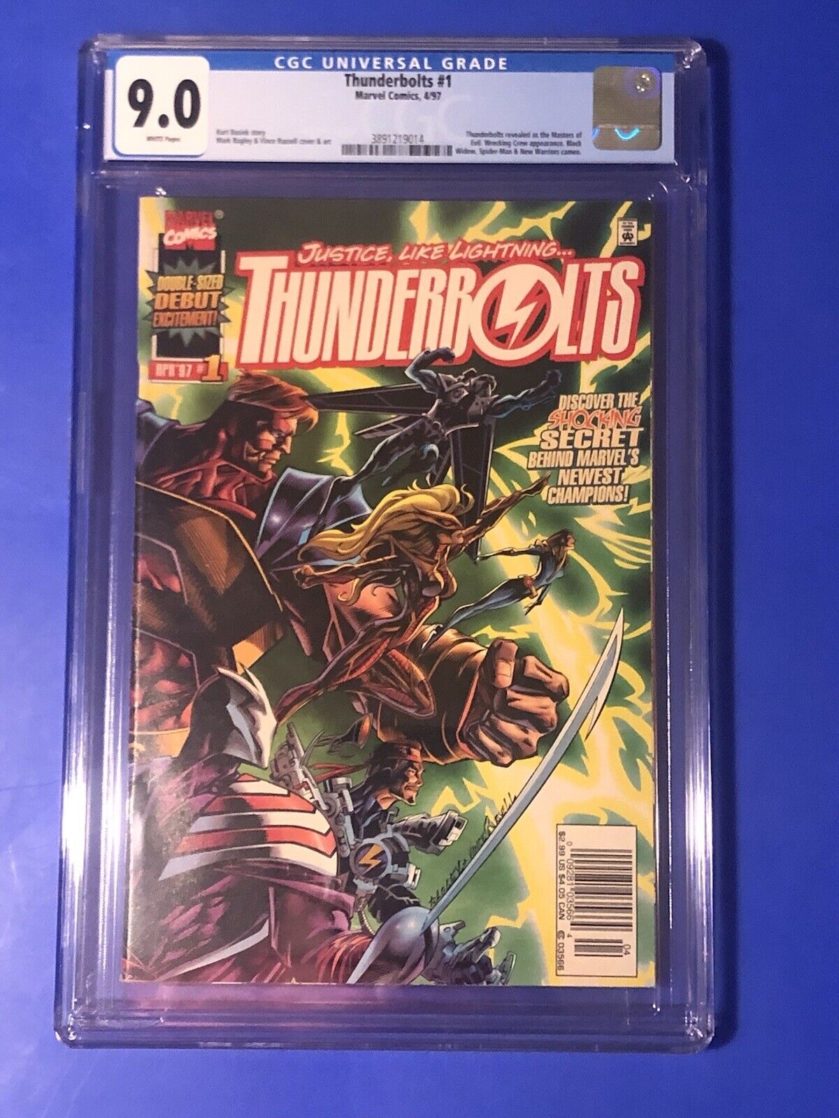 Thunderbolts #1 CGC 9.0 1ST PRINT APPEARANCE Masters of Evil MARVEL COMICS 1997