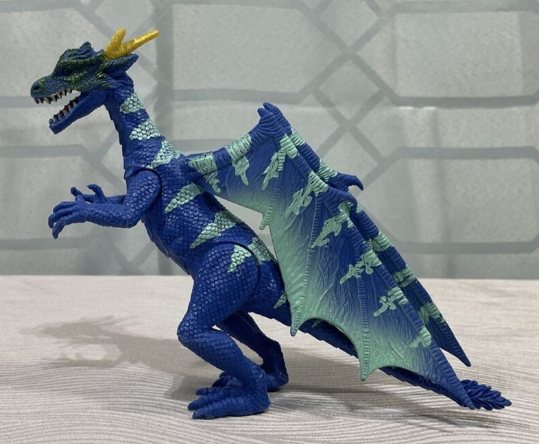 Kid Galaxy Dragons Poseable Dragon Action Pack Blue Dragon