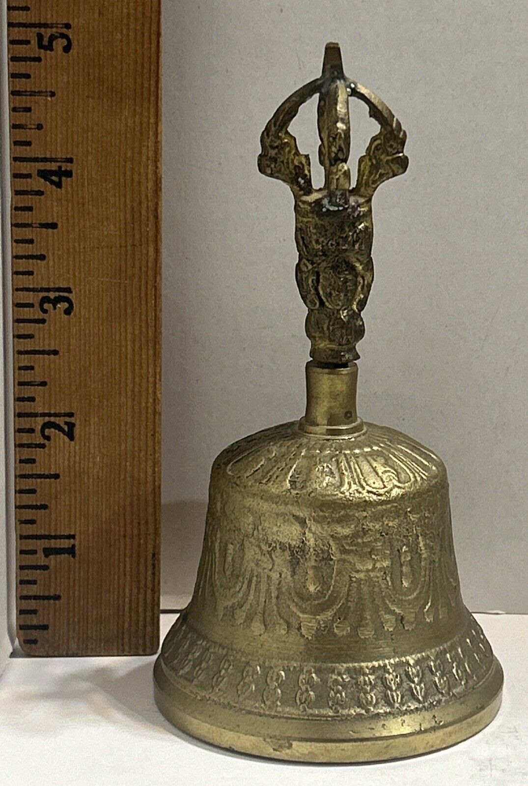 Antique Vintage Buddhist Tibetan Ritual Temple Bell (D)