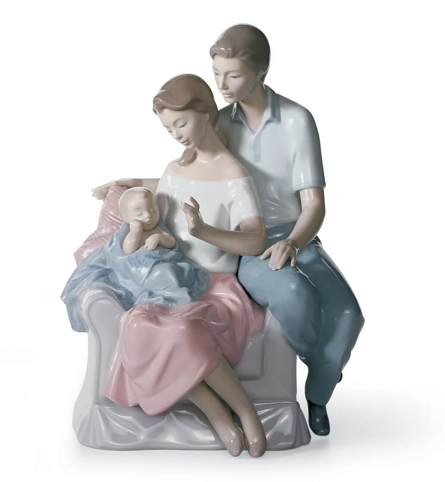LLADRO A CIRCLE OF LOVE BRAND NEW IN BOX #6986 FAMILY BABY NEWBORN