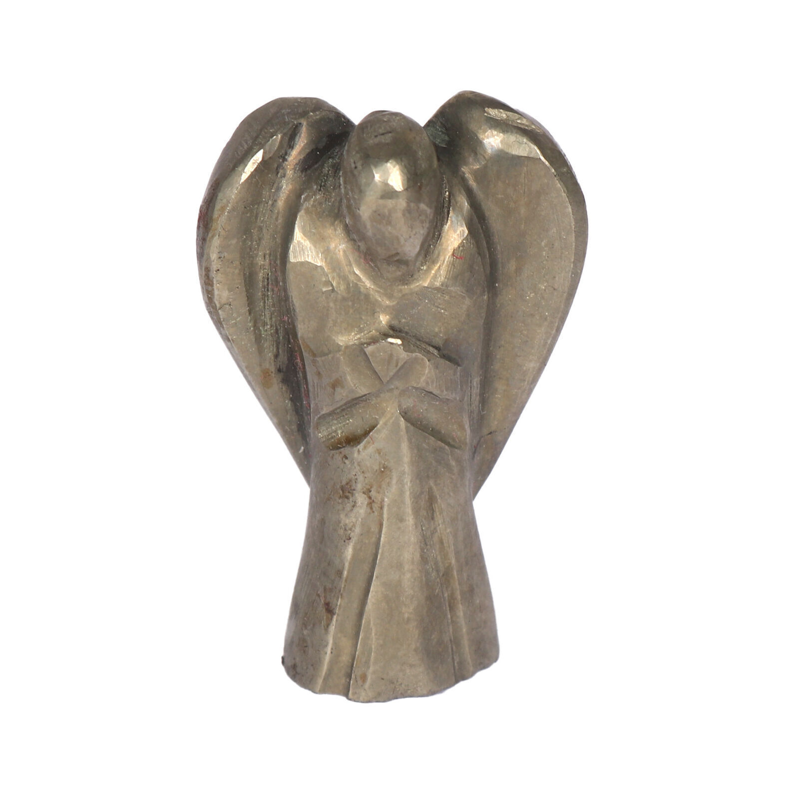 96 Ct. Golden Pyrite Angel, Pyrite Crystal Figurine, Crystal Angel Statue