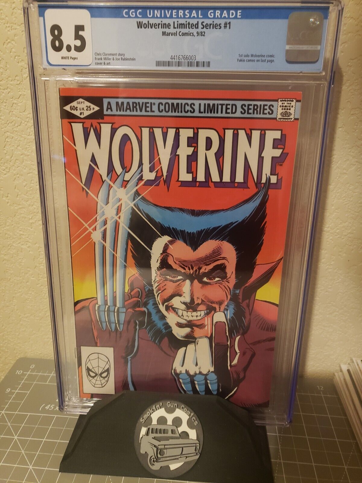 Wolverine Limited Series #1 CGC 8.5 White Pages Frank Miller Cover 1982 1ST SOLO