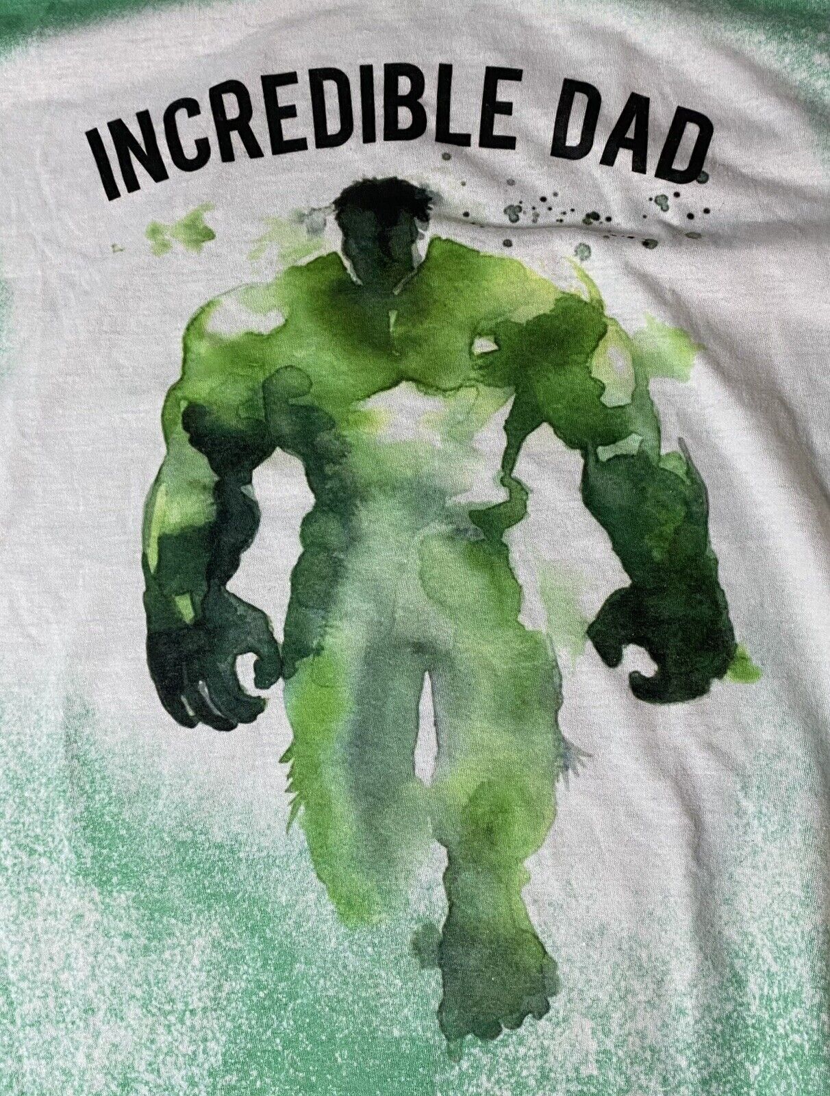 Vintage Dad T Shirt Incredible Dad Hulk Artwork RARE