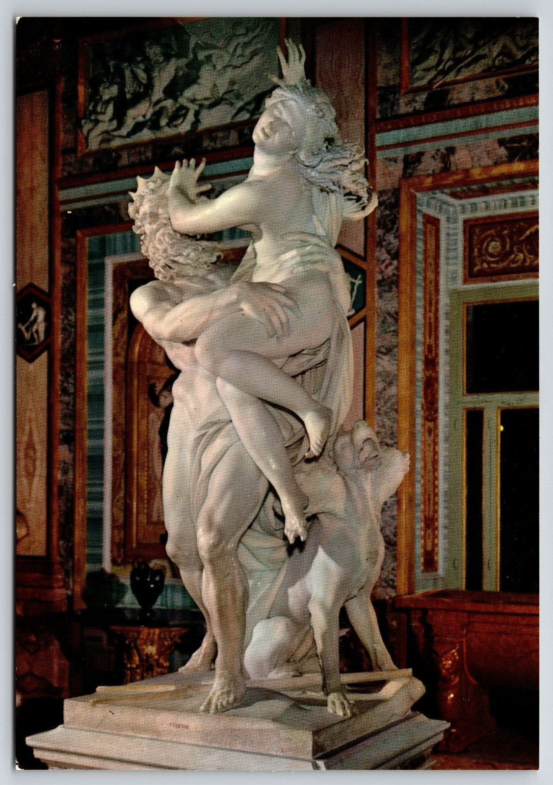 Postcard Rome Italy Statue Galleria Borghese ART Continental