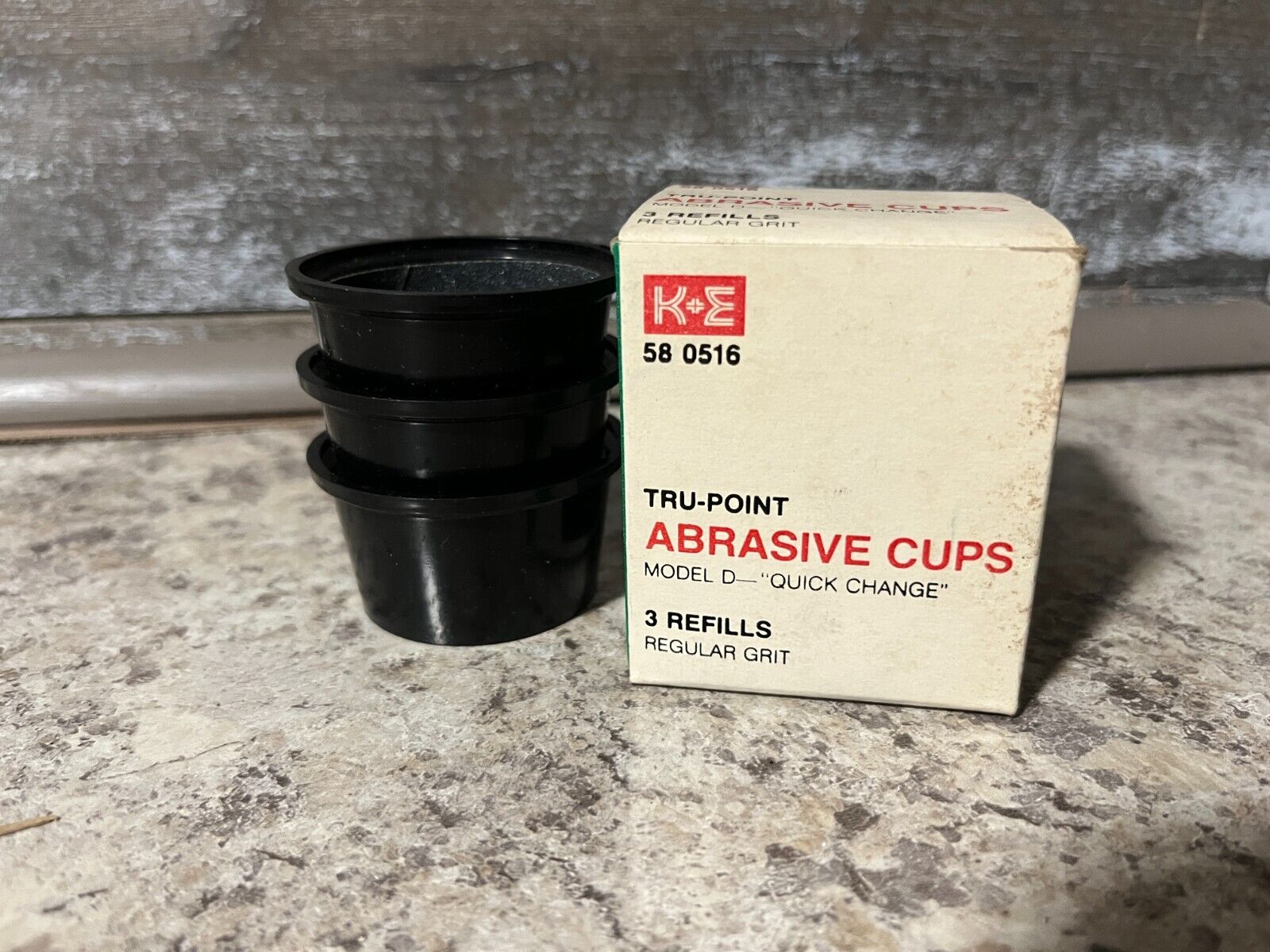 Vintage NOS Tru-Point Lead Pointer Refill (3) Abrasive Cups For Model D