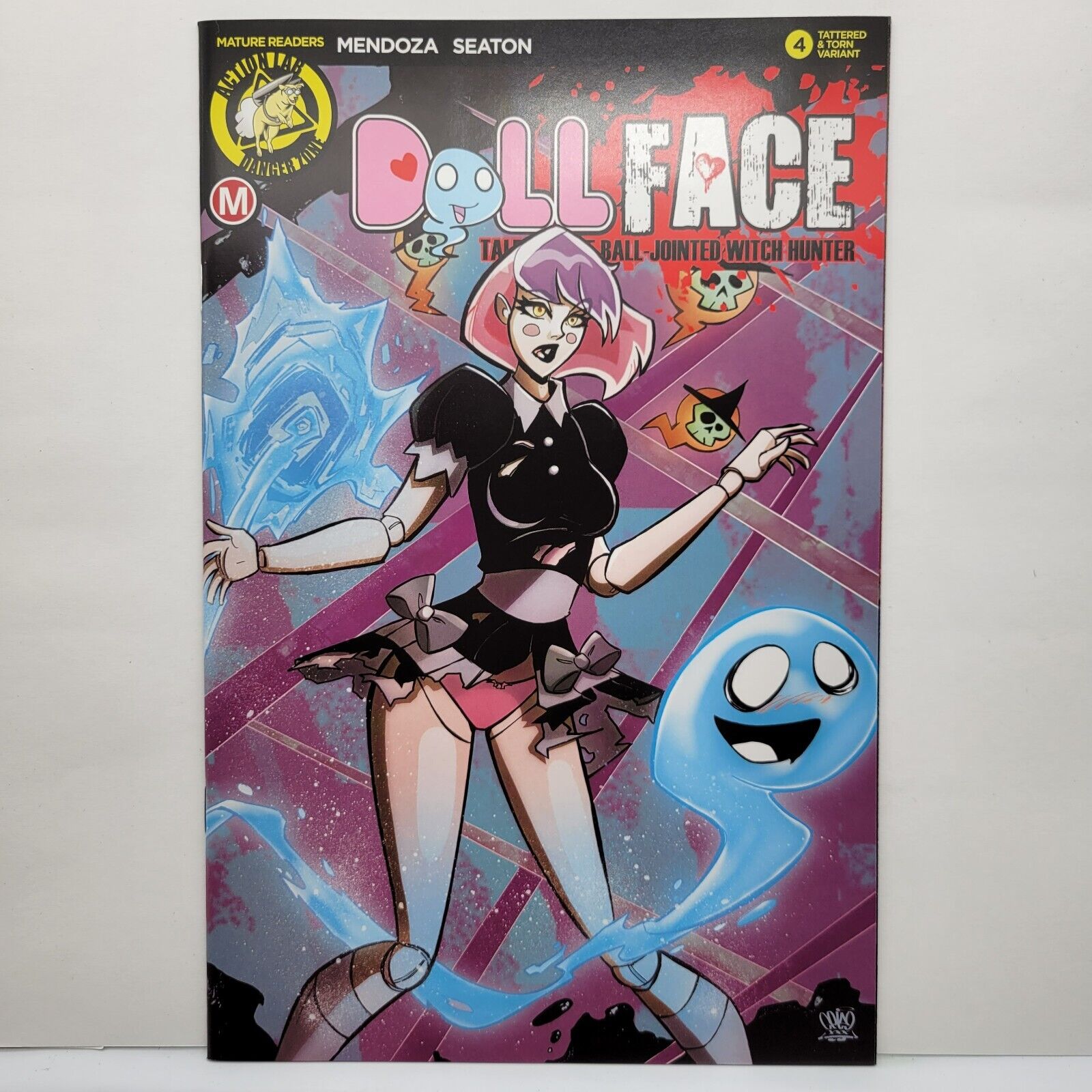 Dollface #4 Variant  Pin-Up Tattered  Torn Cover 2017 By Danger Zone
