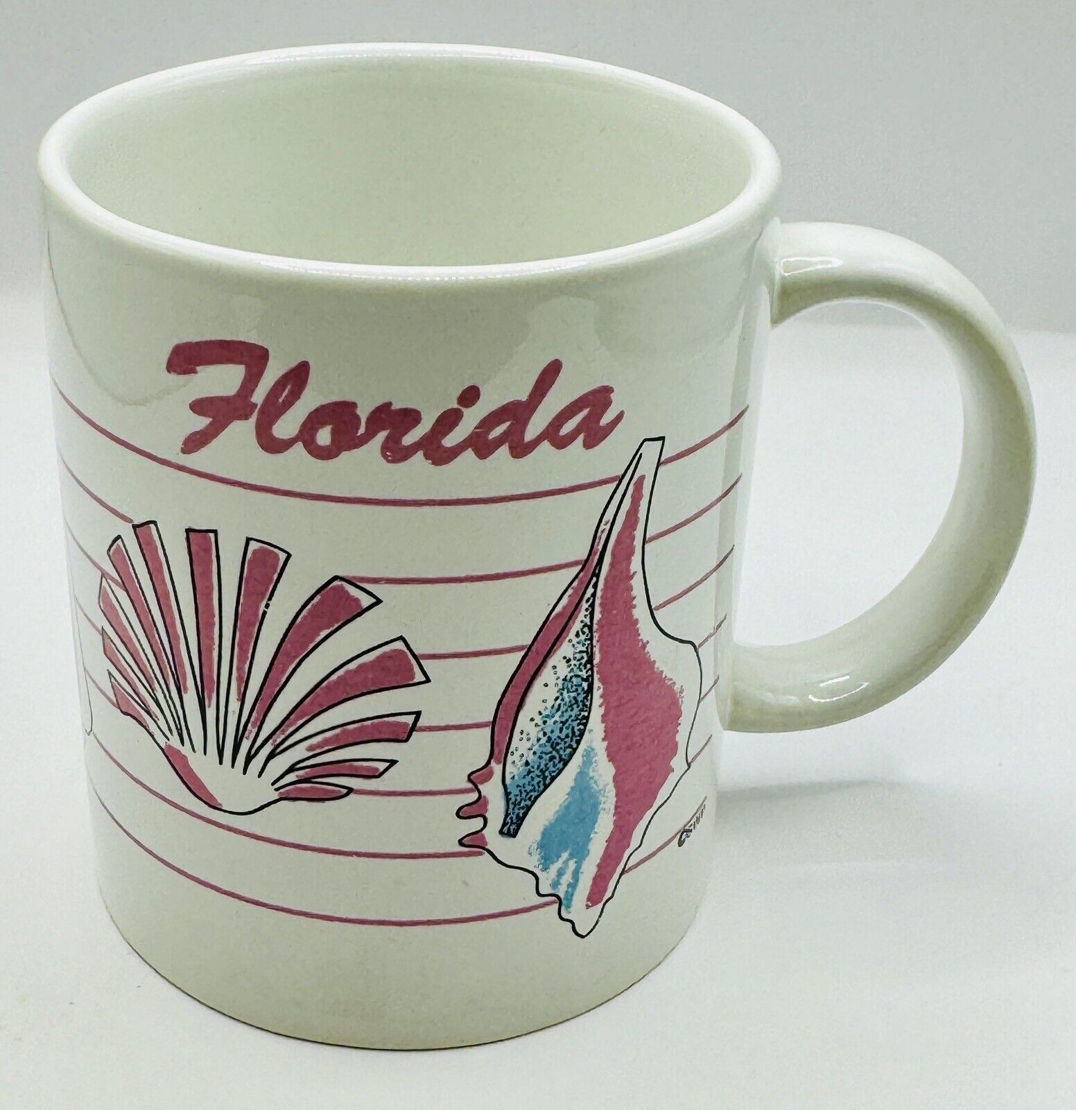 Vintage FLORIDA Souvenir Mug Seashells SWP