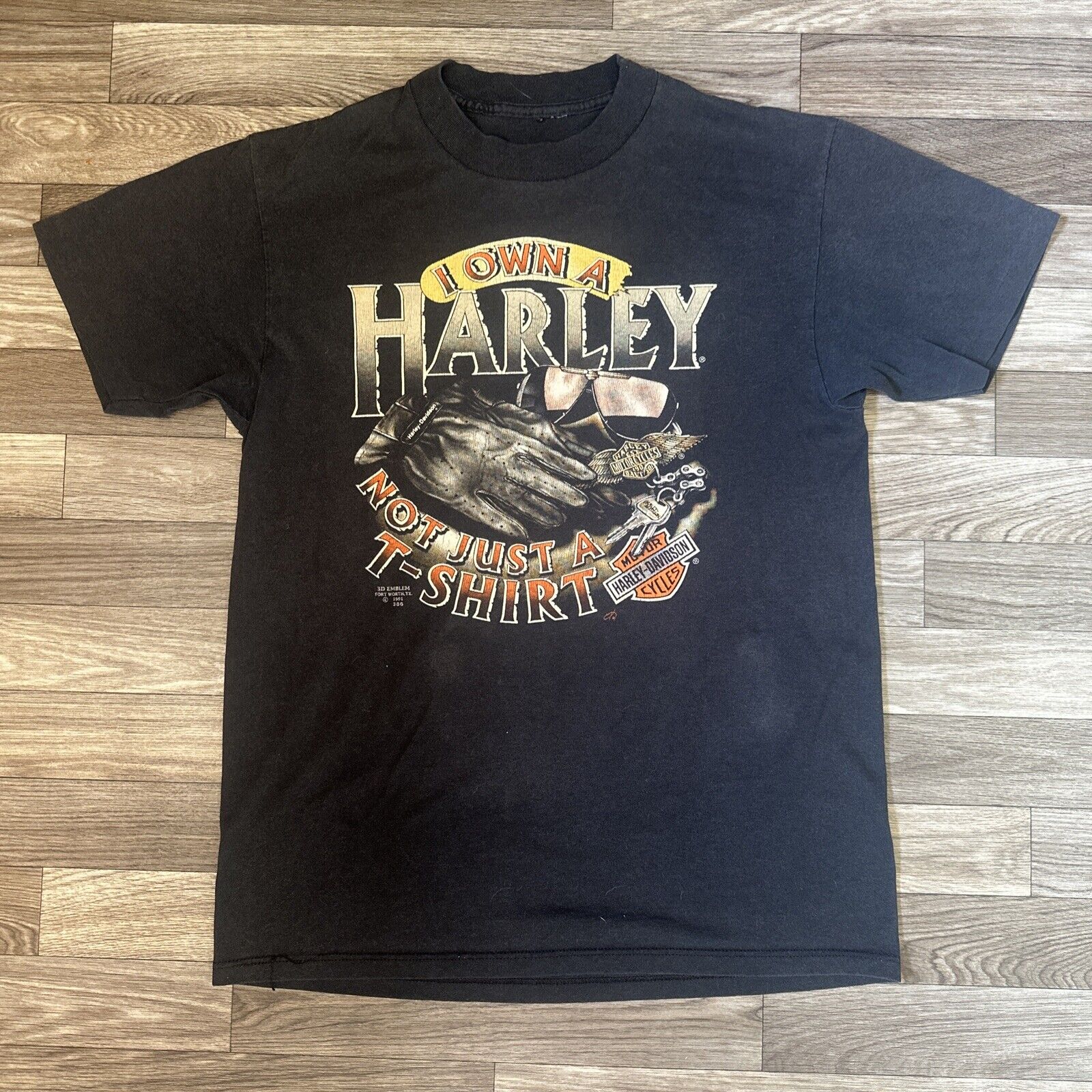 1991 Harley Davidson 3d Emblem “I Own A Harley Not Just A Shirt” Men’s Large