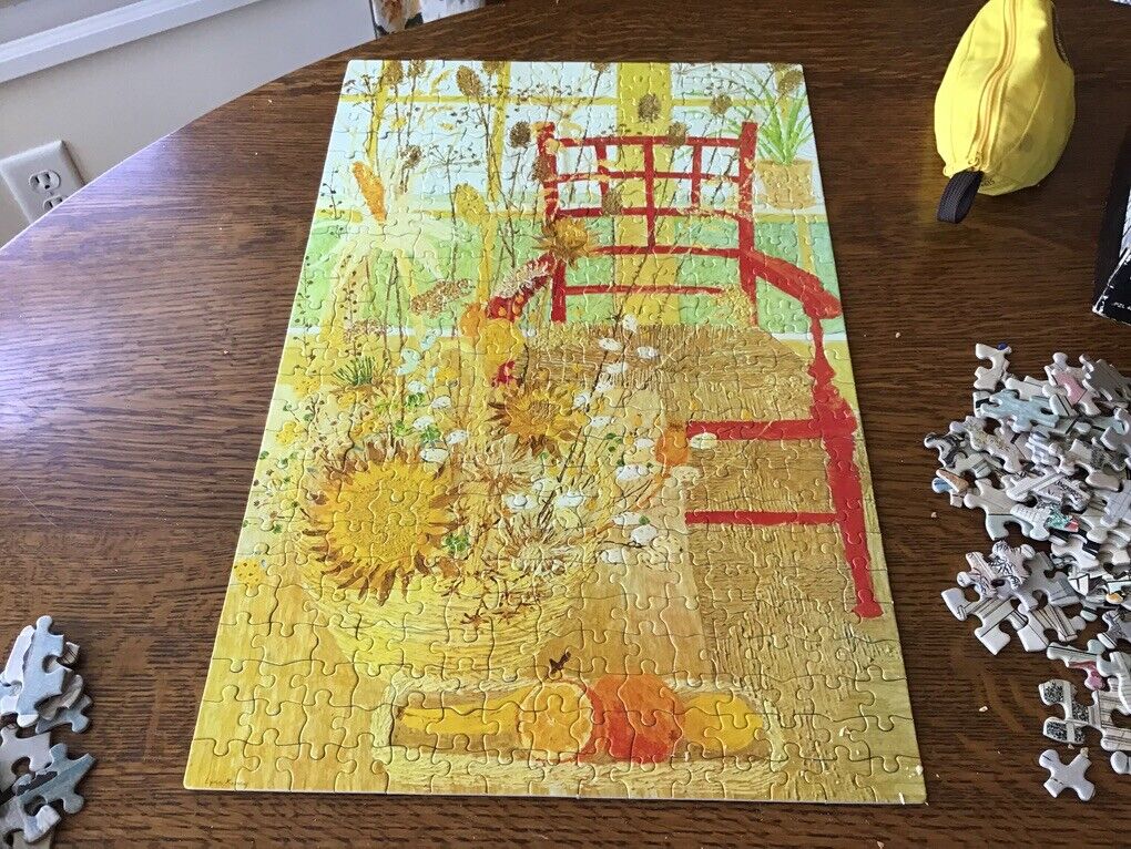 Original jigsaw puzzle -- RED CHAIR lydia kemeny COMPLETE in box, 405 pieces