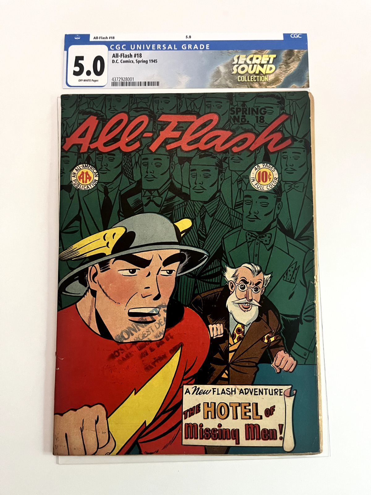 All-Flash Comics 18 (1945 DC Comics) Rare Secret Sound Collection [VG/FN]