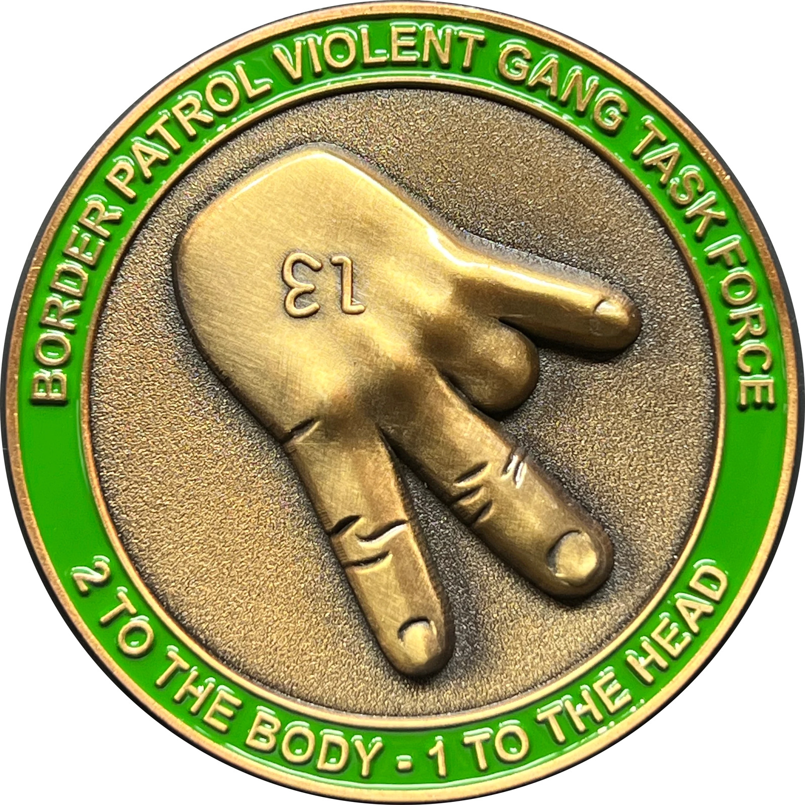 DL13-007 Border Patrol Agent CBP Task Force Challenge Coin