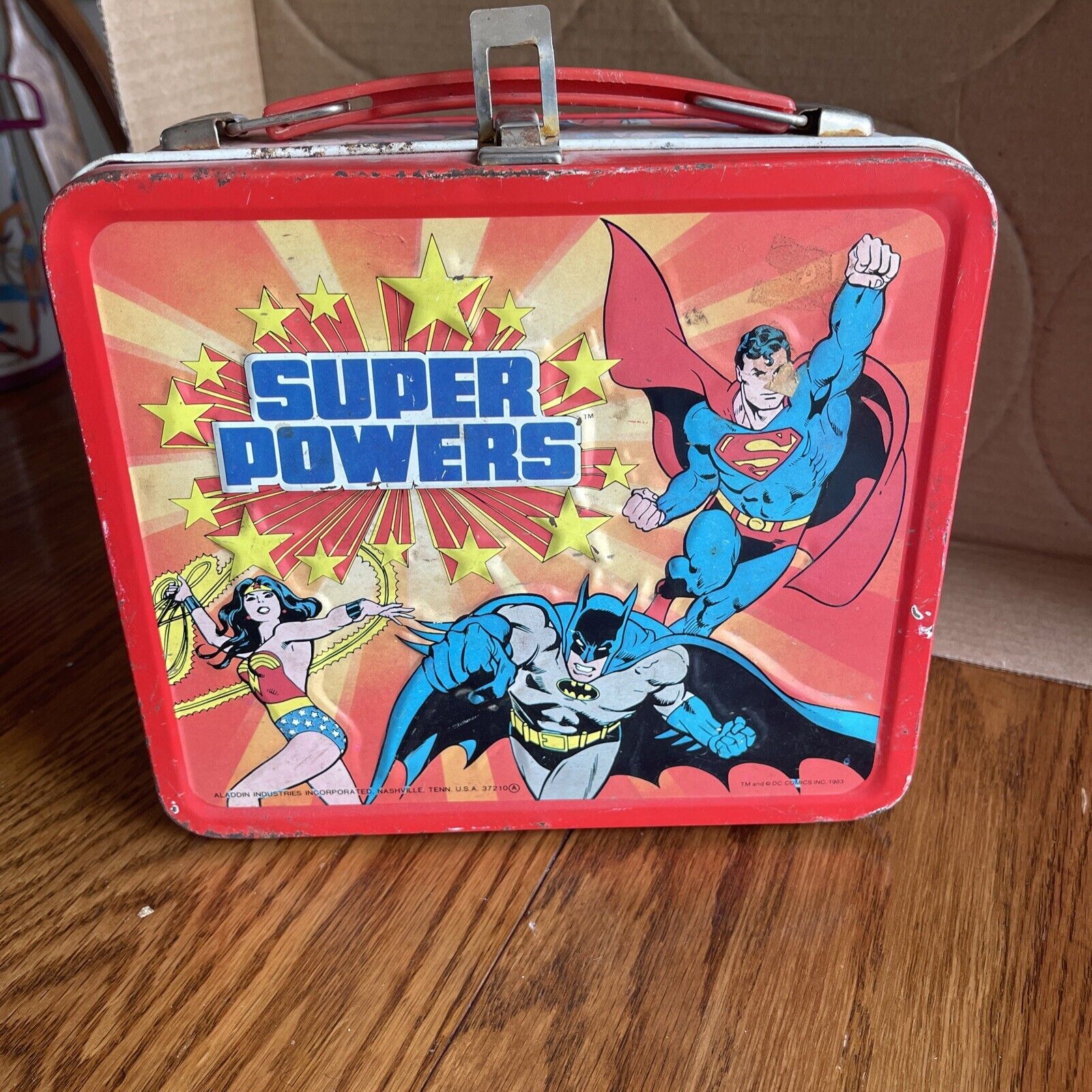 1983 Super Powers Lunch Box No Thermos