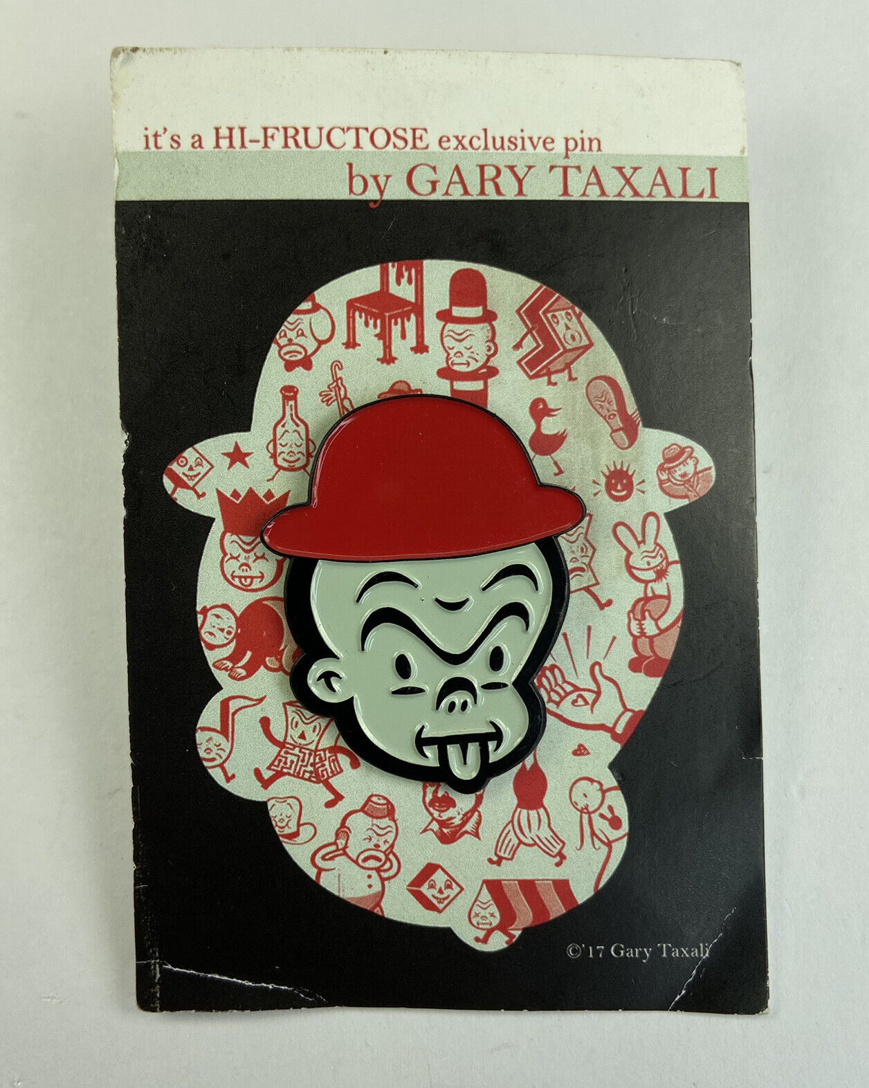 Hi-Fructose Exclusive Pin by Gary Taxali Retro Pop Artist Pin - HTF