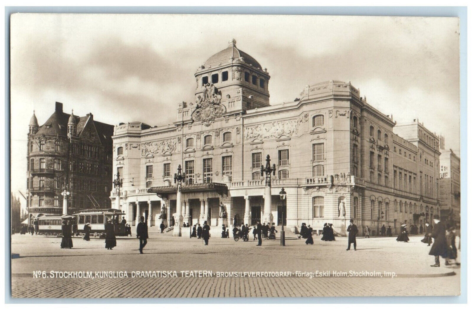 c1940's Royal Dramatic Theatre Stockholm Sweden Unposted RPPC Photo Postcard