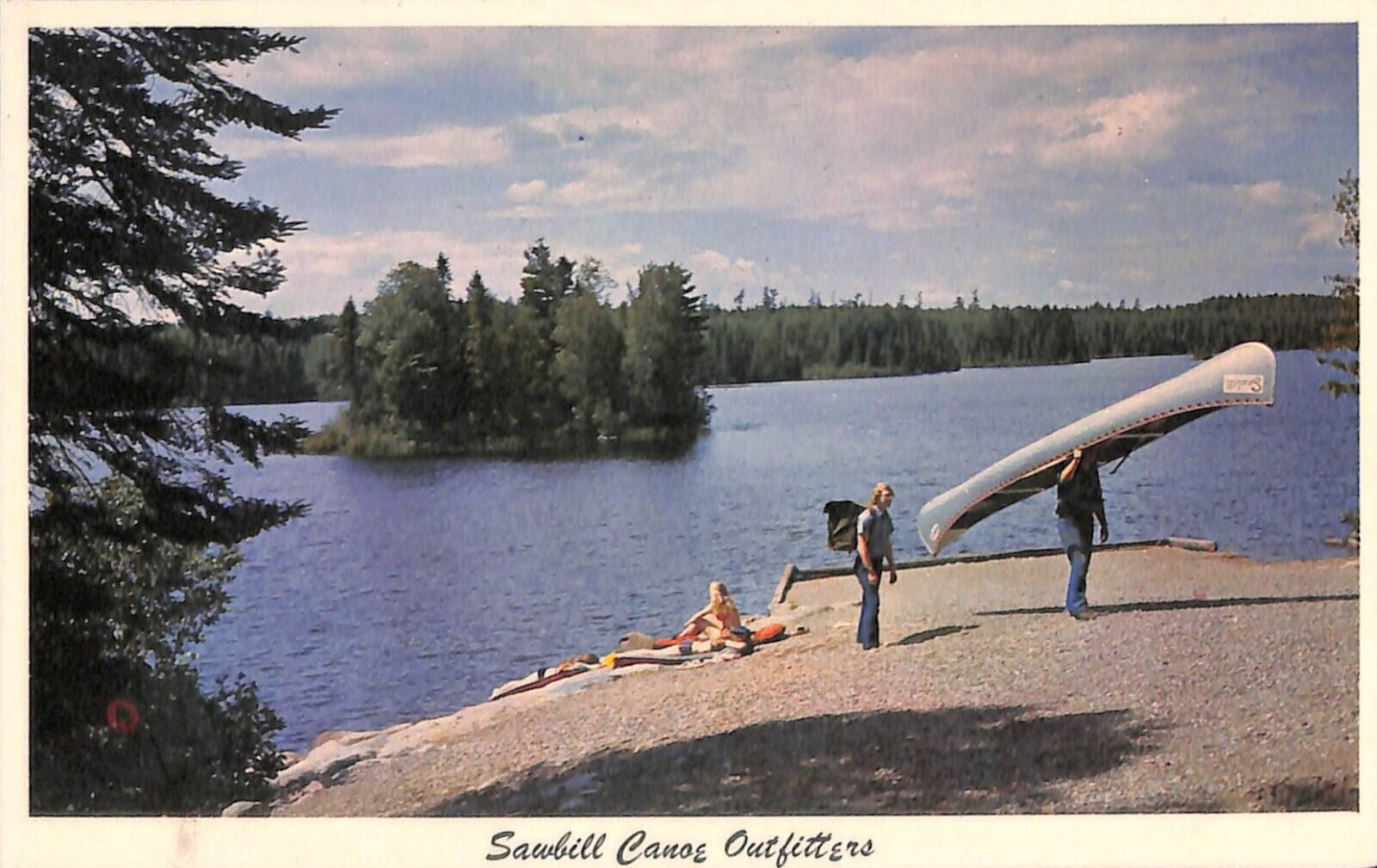 Sawbill Canoe Outfitter Superior National Forest Tofte Minnesota Chrome Postcard