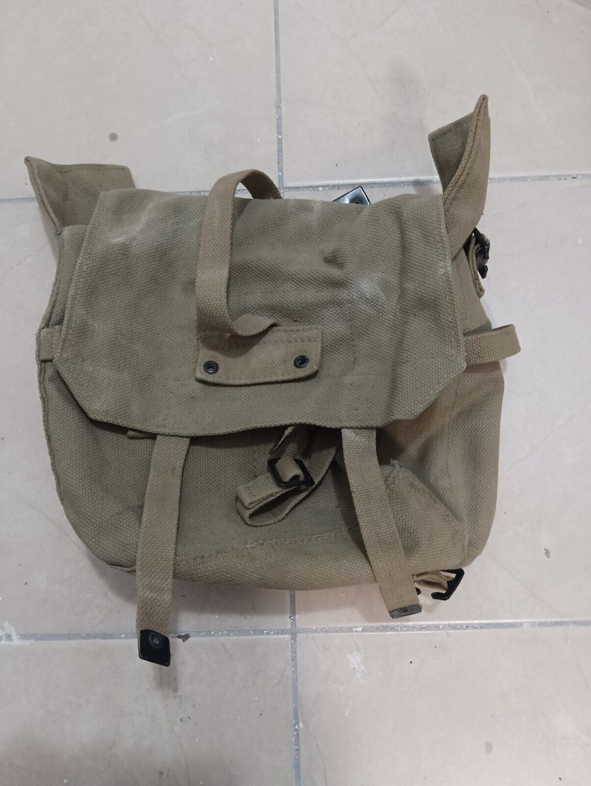 Genuine Original IDF Israeli Army Canvas Satchel Carry Bag Insignia Yom Kippur 