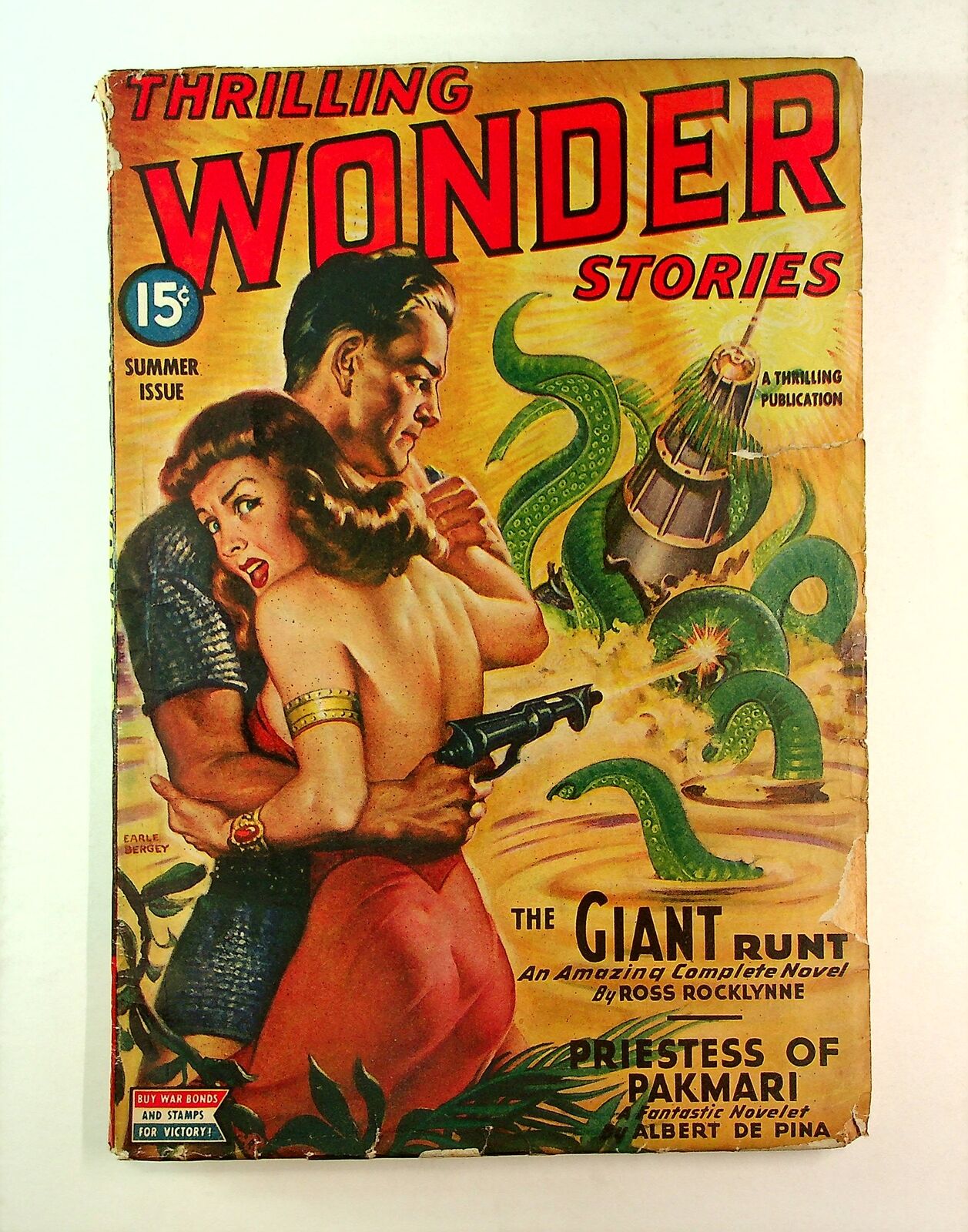 Thrilling Wonder Stories Pulp Jul 1944 Vol. 26 #1 VG