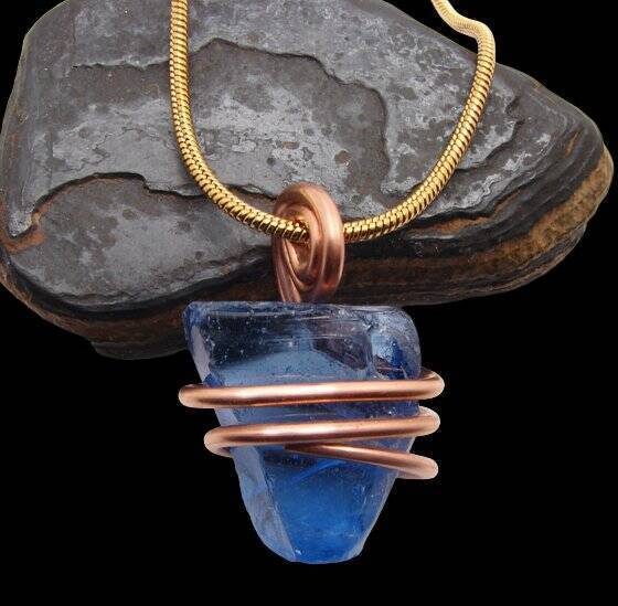 Gorgeous Genuine Monatomic Andara Crystal Pendant Copper #325