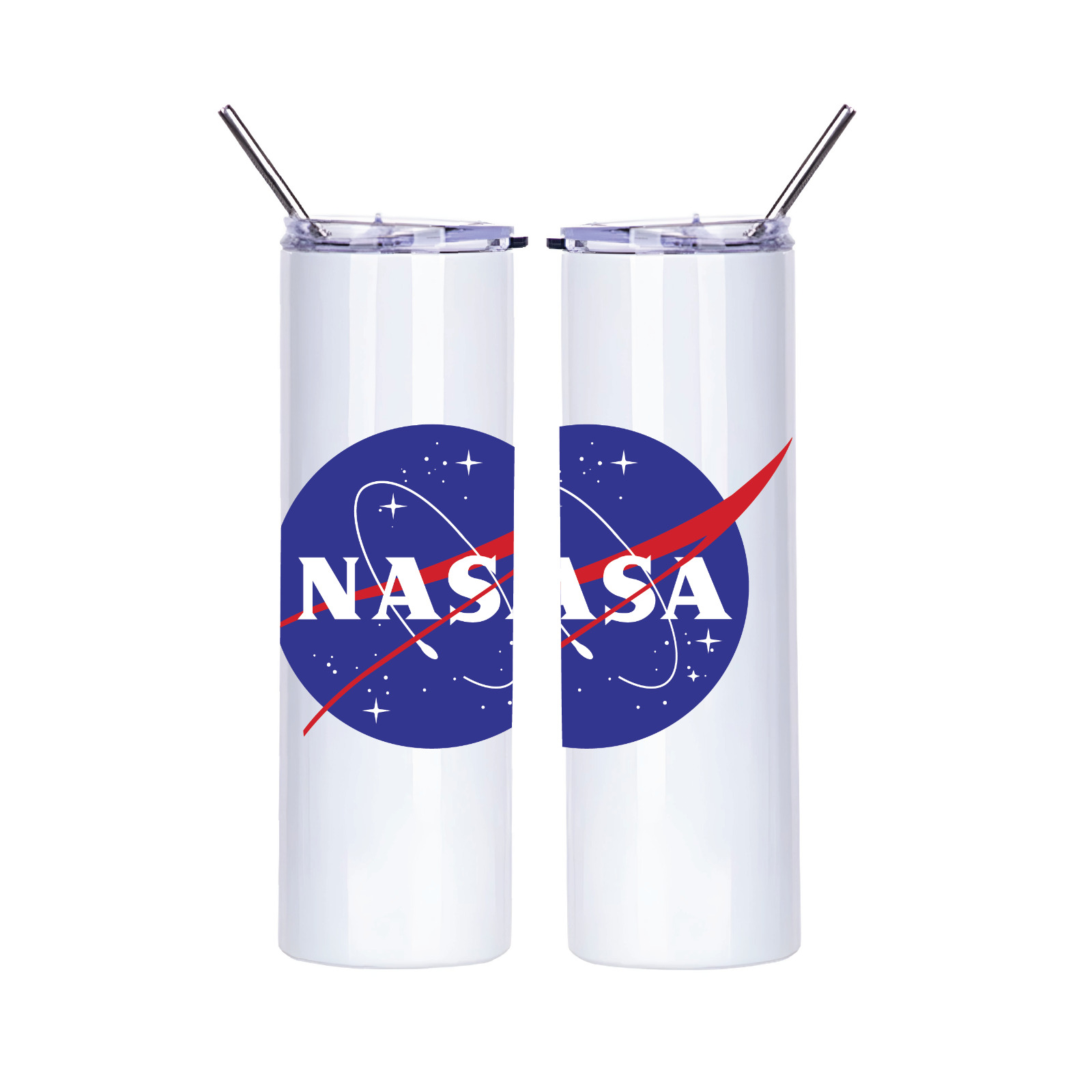 NASA Logo Science Space Engineering Insulated 20oz Skinny Travel Tumbler Mug Cup