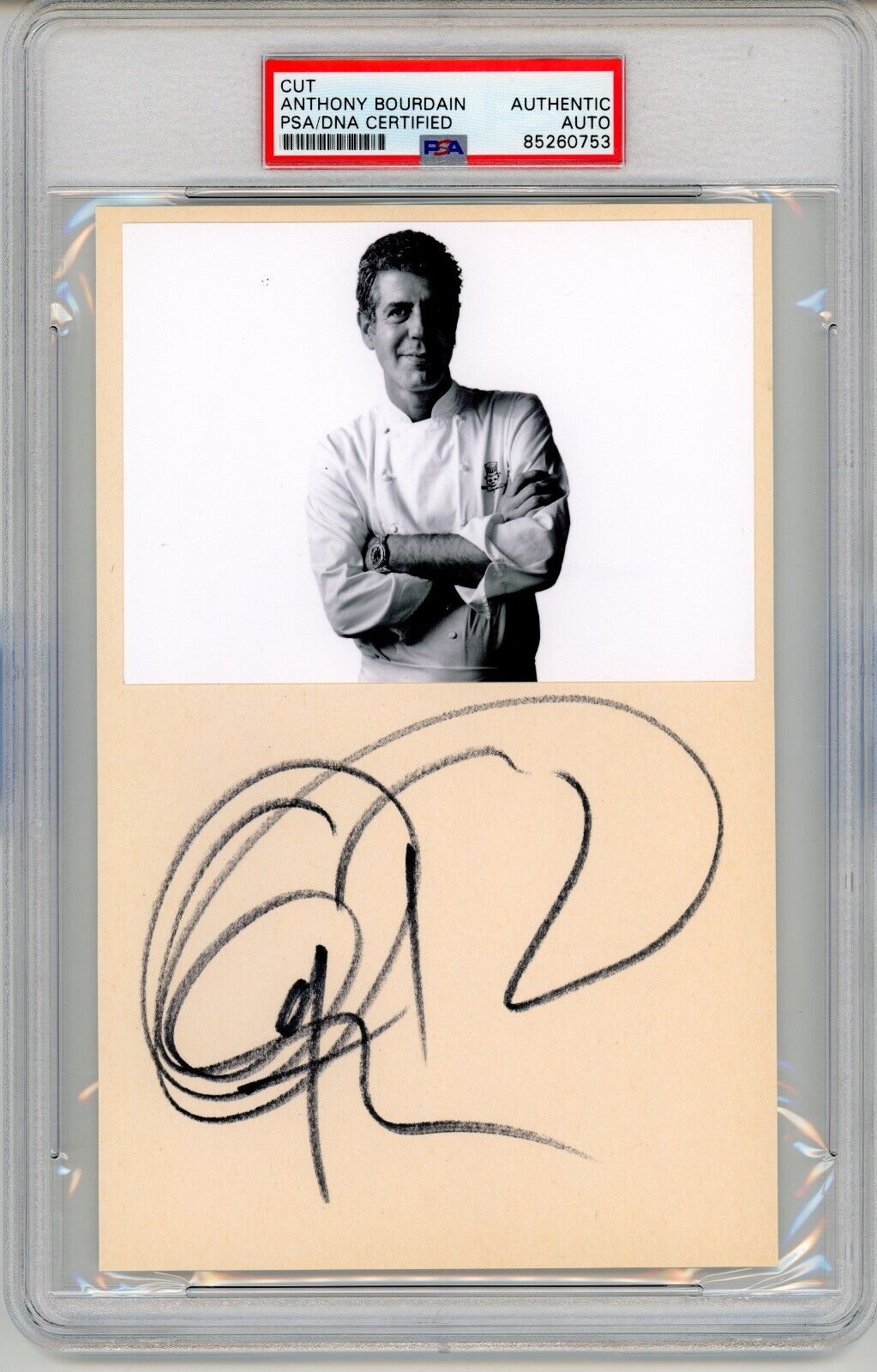 Anthony Bourdain ~ Signed Autographed Les Halles Celebrity Chef~ PSA DNA Encased