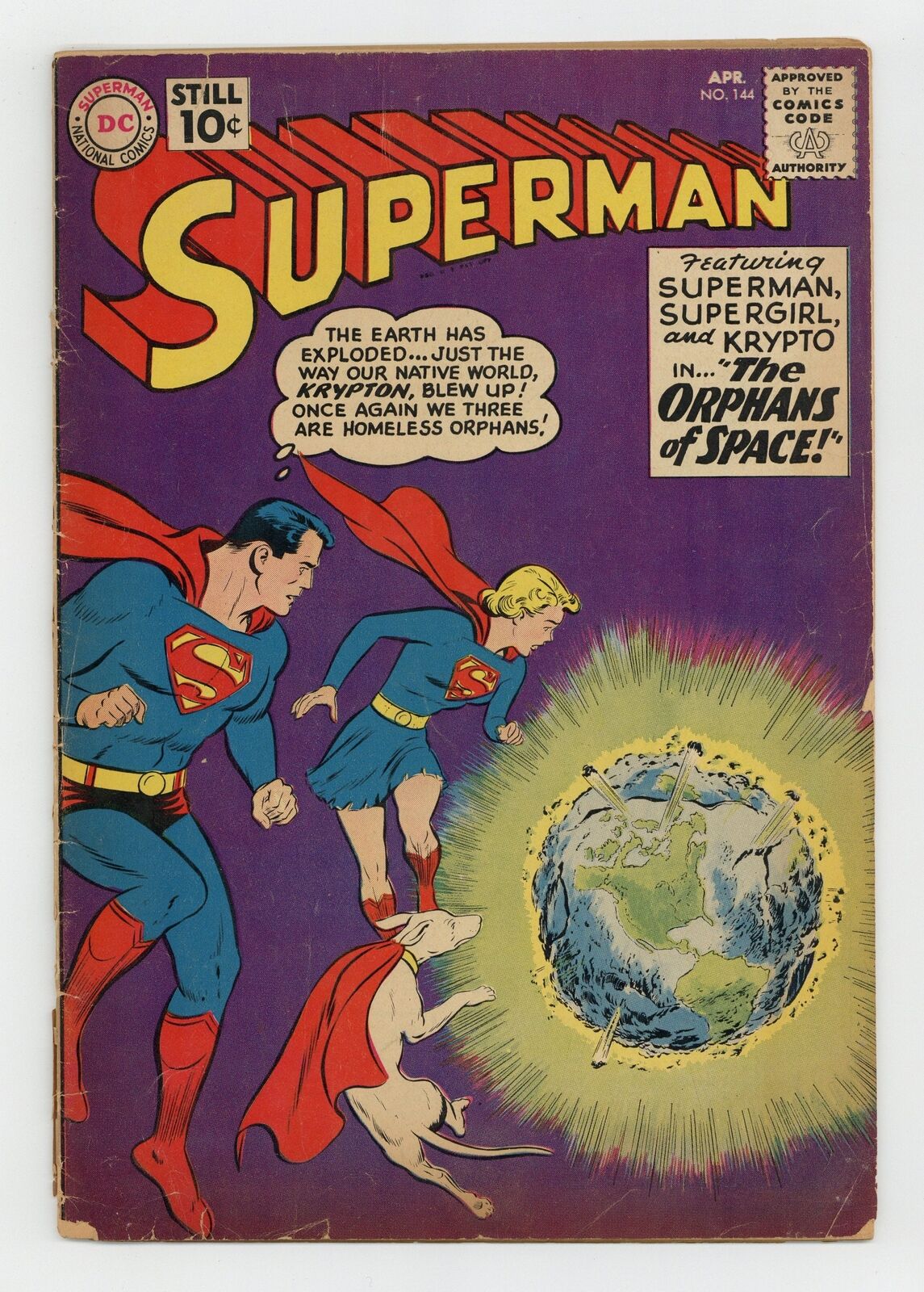 Superman #144 GD- 1.8 1961