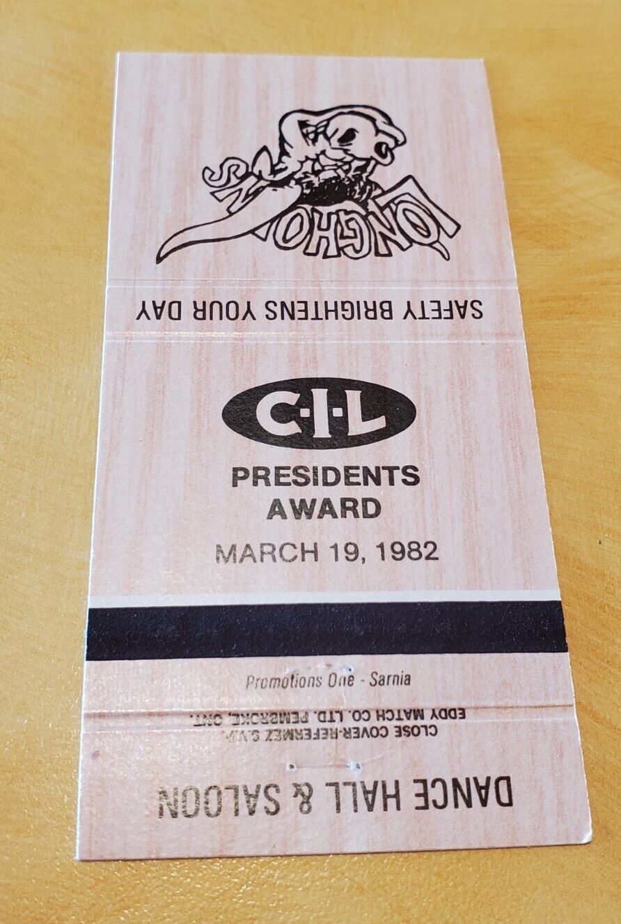 Vintage Matchbook Longhorn\'s  Dance Hall Saloon CIL Award 1982 Texas?   25