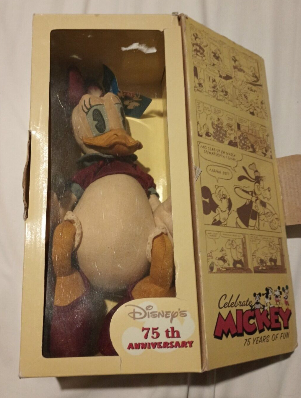 ONE of 2? Daisy Duck New in box-Cartoons in Swedish-Disney's 75th-FREE SHIPPING 