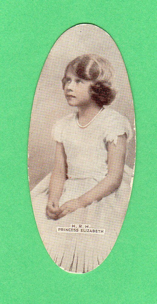1935 Carreras Popular Personalies  card Queen Elizabeth II RC Rare 