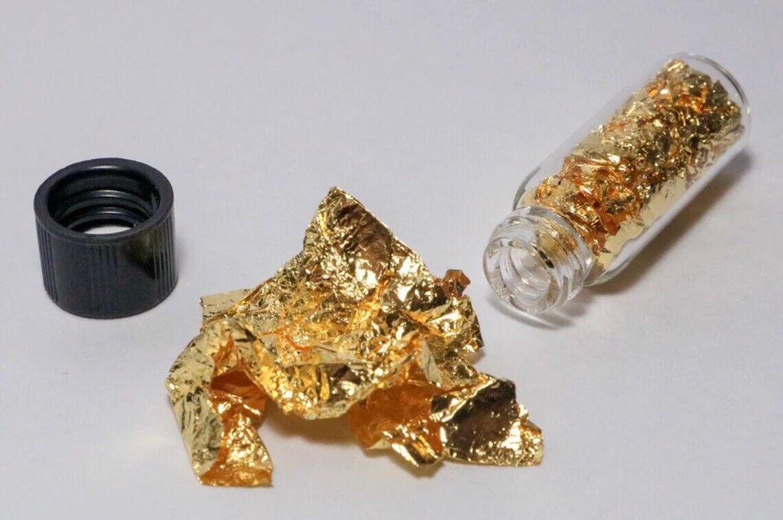 Gold Metal 99.99% Pure Element 79 Au Chemistry Sample Foil