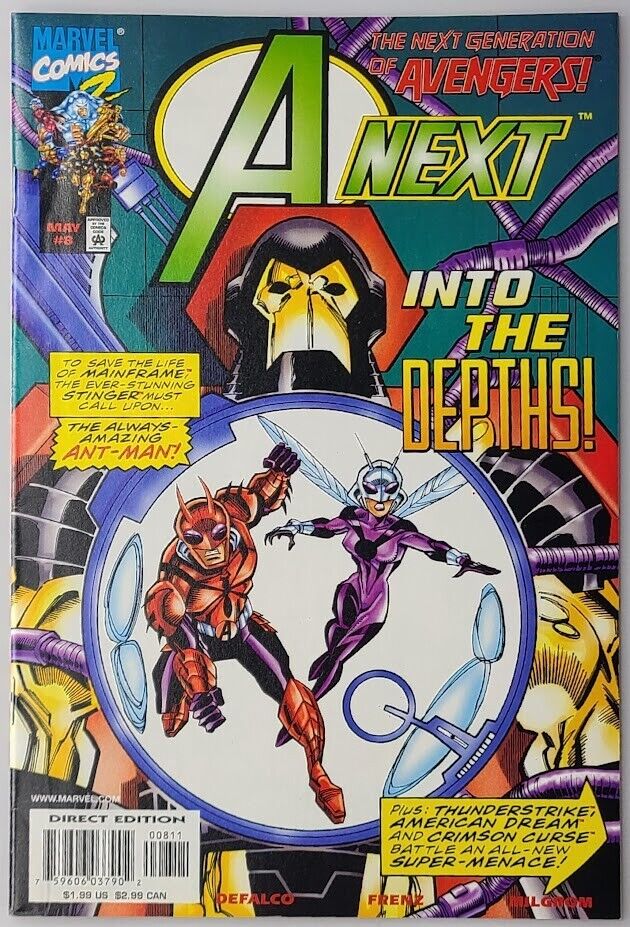 A Next 8 Marvel Comics 1999 FN VF Ant-Man Stinger Mainframe Avengers