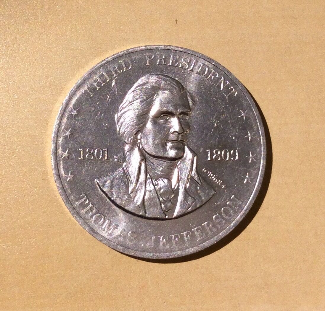 Shell's Mr. President Coin Game Thomas Jefferson 3rd President (1968) Medal