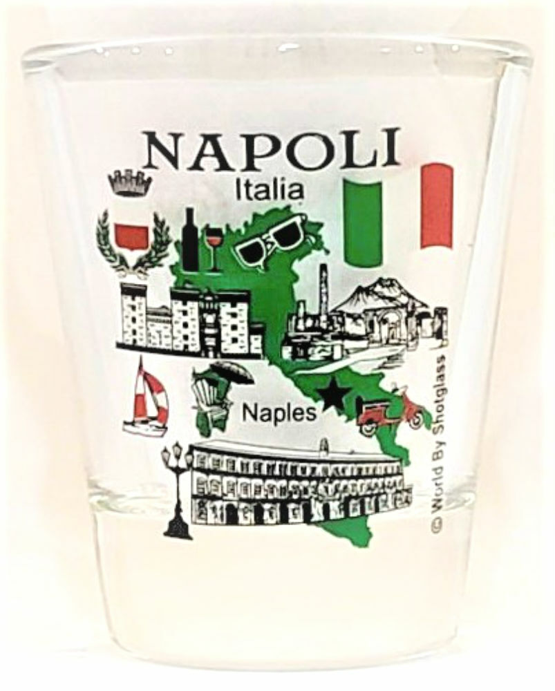 NAPLES (NAPOLI) ITALY GREAT ITALIAN CITIES COLLECTION SHOT GLASS SHOTGLASS