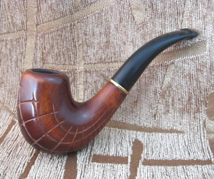 Tobacco Smoking Pipe AUTHOR HANDMADE 9mm filter CHESS MASTER Pear wood