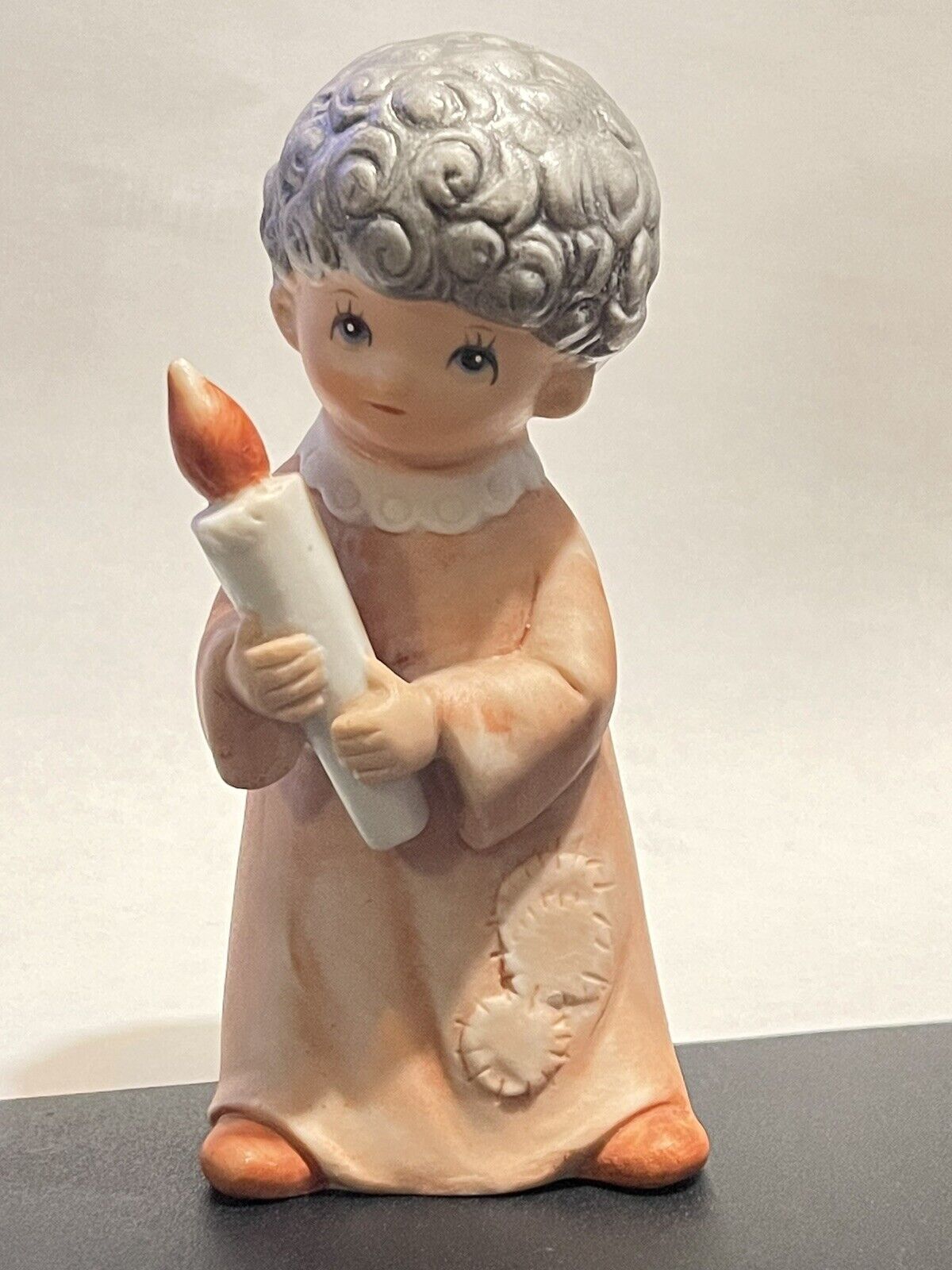 Vintage 1982 Angel Replacement Figure Childrens Nativity Homco #5602 Porcelain